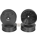 Slim Speedline Buggy Wheels, Front, Black, For Tlr 22 3.0/4.0 (4