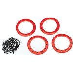 Traxxas BEADLOCK RINGS, RED (2.2'