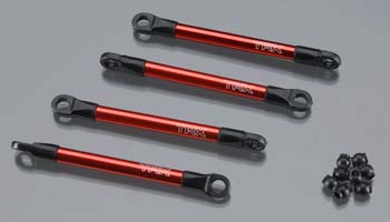 Traxxas Push Rods, Aluminum (Red-Anodized)