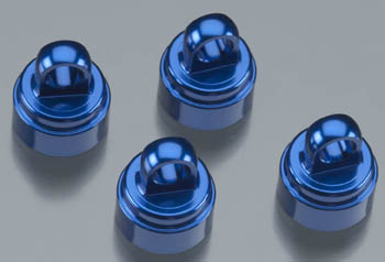 Traxxas Alum Shock Caps (4) Blue Anodized (Fits All Ultra Shock