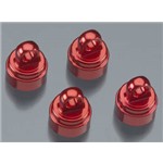 Traxxas Alum Shock Caps (4) Red Anodized (Fits All Ultra S Hoc
