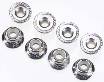 Traxxas 4Mm Flanged Nylock Nuts (8)