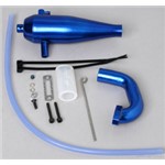 Traxxas Aluminum Tuned Exhaust System (Blue)