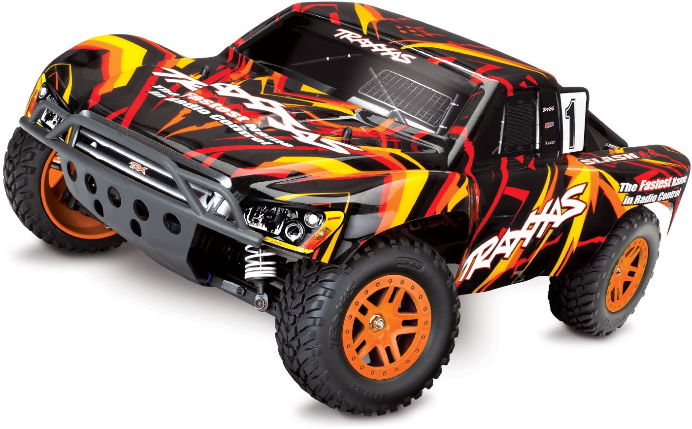 Traxxas Slash 4X4 Brushed: 1/10 Scale 4WD RTR - Orange