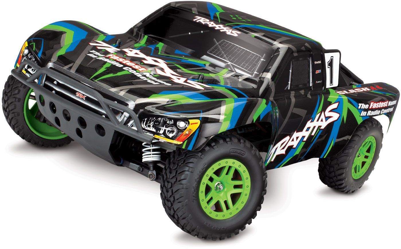 Traxxas Slash 4X4 Brushed: 1/10 Scale 4WD RTR - Green