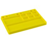 J Concepts Dirt Racing Products Parts Tray, Rubber Material, Yellow