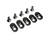 Engine Mount Insert and Screws 20.5T, Black (5): 5ive-T 2.0