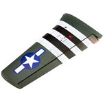 LH Wing w/Ail & Flap: P-51D 20cc