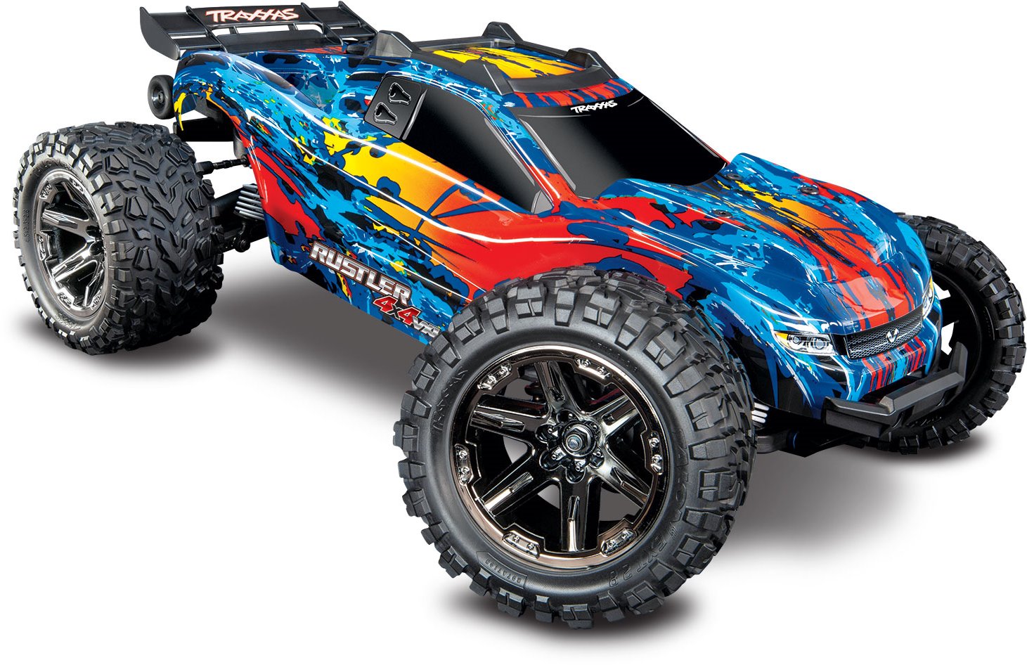 Kit 4 Ammortizzatori In Alluminio G-MZ Per Traxxas Rustler 4x4 VXL XL5 - Rosso
