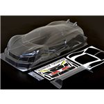 R Tek 1/10 Usgt Race Clear Lexan Body, W/ Wing