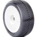 1/8 Gridiron II Super Soft Long Wear Pre-Mounted Tires, White EV