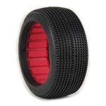 1/8 Double Down Super Soft Long Wear Tires, Red Inserts (2): Bug