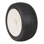 1/8 EVO Impact Super Soft Long Wear Pre-Mounted Tires, White Whe