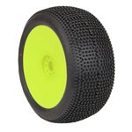 1/8 EVO Impact Super Soft Long Wear Pre-Mounted Tires, Yellow Wh