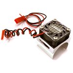 Super BL Motor Heatsink with Fan, Silver: Traxxas 1/16 E-Revo, S