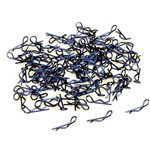 Bent-Up Body Clip (100), Blue: 1/10