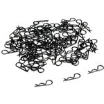 Bent-Up Body Clip (100), Black: 1/10