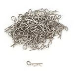 Bent Up Body Clip (100), Silver: 1/10