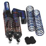 MSR9 Rear Piggyback Shocks, Blue: Traxxas Stampede, Rustler, Sla