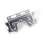 Front Bulkhead, Silver: Traxxas Rustler, Slash 2WD