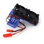 Motor Heatsink/Twin Fan, Blue: Slash 4X4