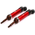 XHD Steel Rear Universal Driveshafts, Red: Traxxas Slash, Stampe