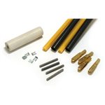 Pushrods 4-40 Black/Gold Clevis,36"
