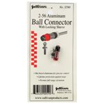 2-56 Aluminum Ball Link with Locking Sleeve (Red)