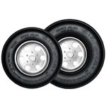 Sky Airflight Wheel with Treads 7" x 2"