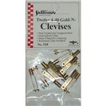 4-40 Gold-N-Clevises (12)