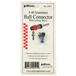 4-40 Aluminum Ball Link with Locking Sleeve (Blue)