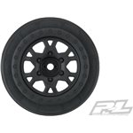 Impulse 2.2/3.0In Black Front Wheels, For Traxxas Slash 2Wd (2Pc