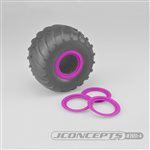 Tribute Wheel Mock Beadlock Rings, Glue-On-Set (4Pcs) Pink
