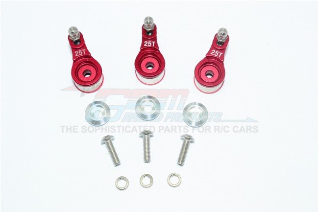 GPM Racing Aluminum Servo Horn W. Built-In Spring (For Locking Diff) - Red