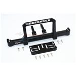 GPM Racing Alum Front Bumper W.Winch Plate (On-Road Street Fighter) - Black