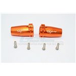 GPM Racing Alloy Rear Axle Adapters - Orange