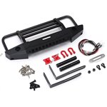 Team Raffee Co. Metal Front Bumper with Light & Towing Hooks  for Traxxas TR