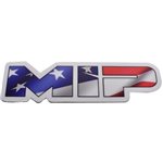 Mip American Flag, Die Cut Vinyl Sticker 3.73" X 1"