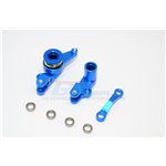 GPM Racing Alloy Steering Assembly With Bearings - 1Set (Blue)