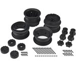 Krimson Dually 2.6" Dual Truck Wheels W/Adaptors, Covers, Black