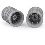 Krimson Dually 2.6" Dual Truck Wheels W/ Adaptors, Covers, Gray