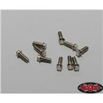 Miniature Scale Hex Bolts  (M2 x 5mm) (Silver)