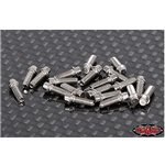 RC 4WD Miniature Scale Hex Bolts (M2 x 6mm) (Silver)