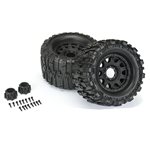 Trencher Hp 3.8" All Terrain Belted Tires Mounted On Raid Black