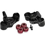 Aluminum Axle Carriers W/ Bearings, Black, For Arrma Kraton Outc