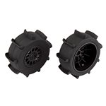 Sand Paddle Tires & Method Wheels, Mounted Black Rear