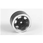 Six-Spoke 1.55" Single Internal Beadlock Wheel-Blk