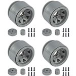 Enduro Trigon Wheels, 1.55", Silver, For Enduro Trailwalker