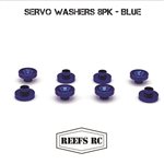 Reefs RC Servo Washers 8Pk - Blue