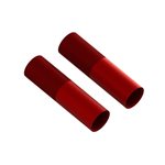 Aluminum Shock Body, 24x88mm (Red) (2)